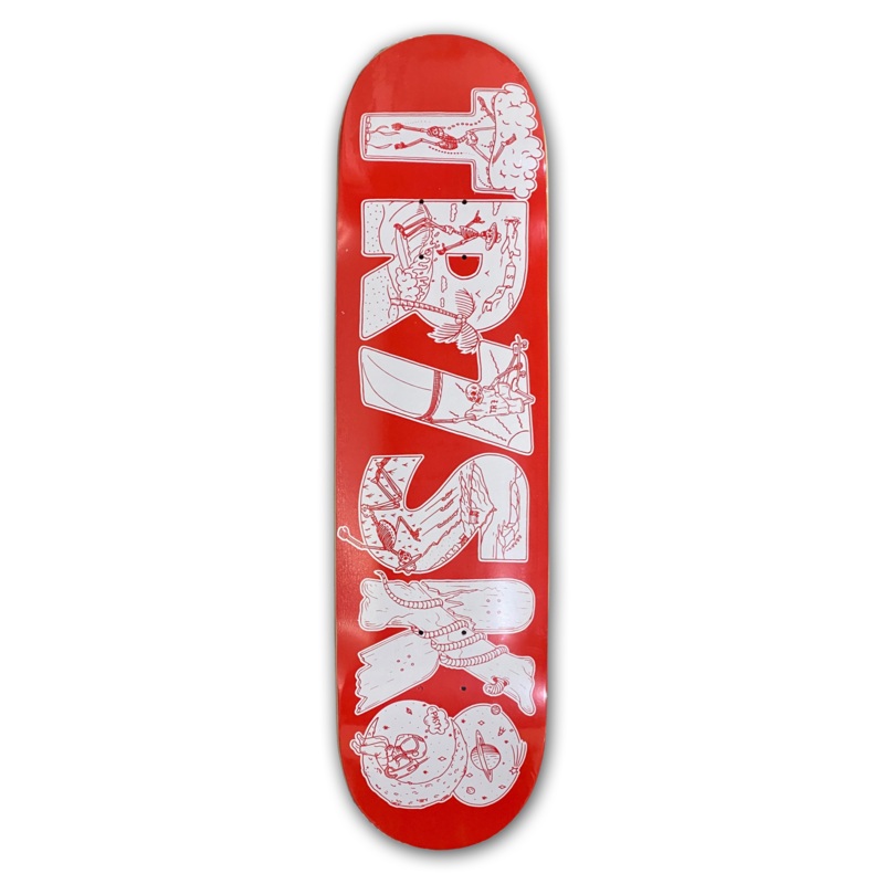 TR7 KERNOWFORNIA SKATEBOARD DECK RED 7.25″
