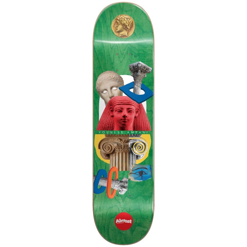 Youness Relics R7 Green 8.0 Skateboard Deck YOUNESS/GREEN 8