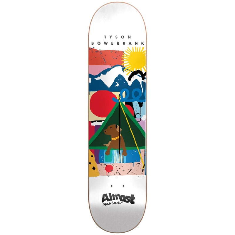 Bowerbank Indy R7 8.25 White Skateboard Deck Bowerbank 8.25