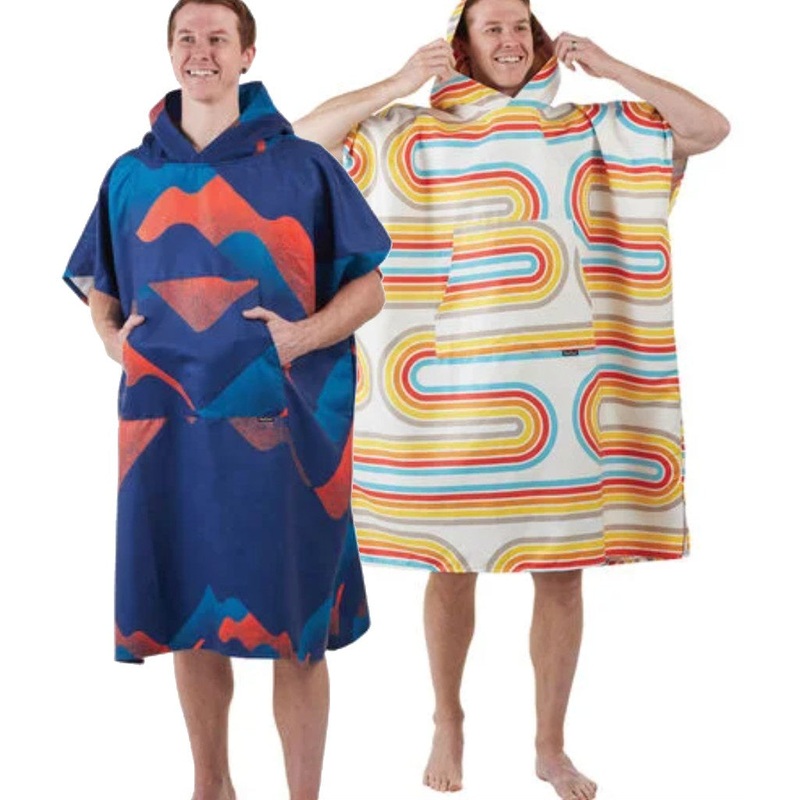 PACKTOWL CHANGING PONCHO S/M RETRO CURVE