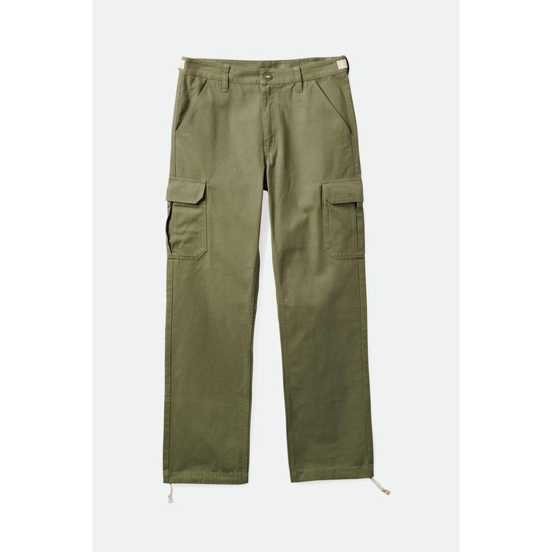 BRIXTON WAYPOINT TWILL CARGO PANT OLIVE SURPLUS 30