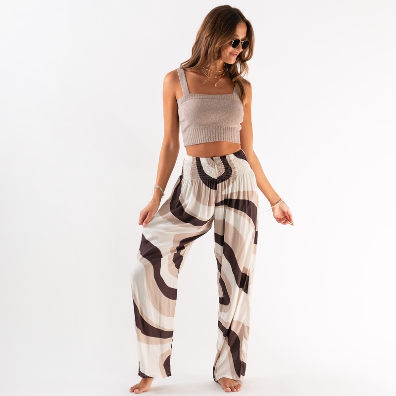 Lotus and Luna – Latte Wide Leg Pants
