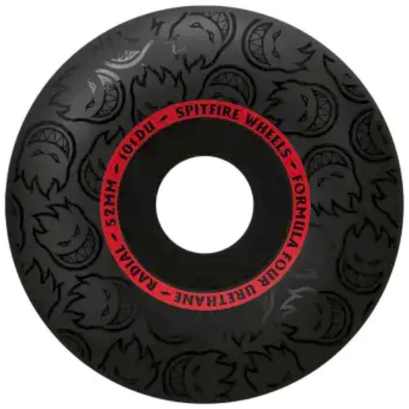 Spitfire Formula 4 Radials Blackout 101D 52mm – Skateboard Wheels 52mm