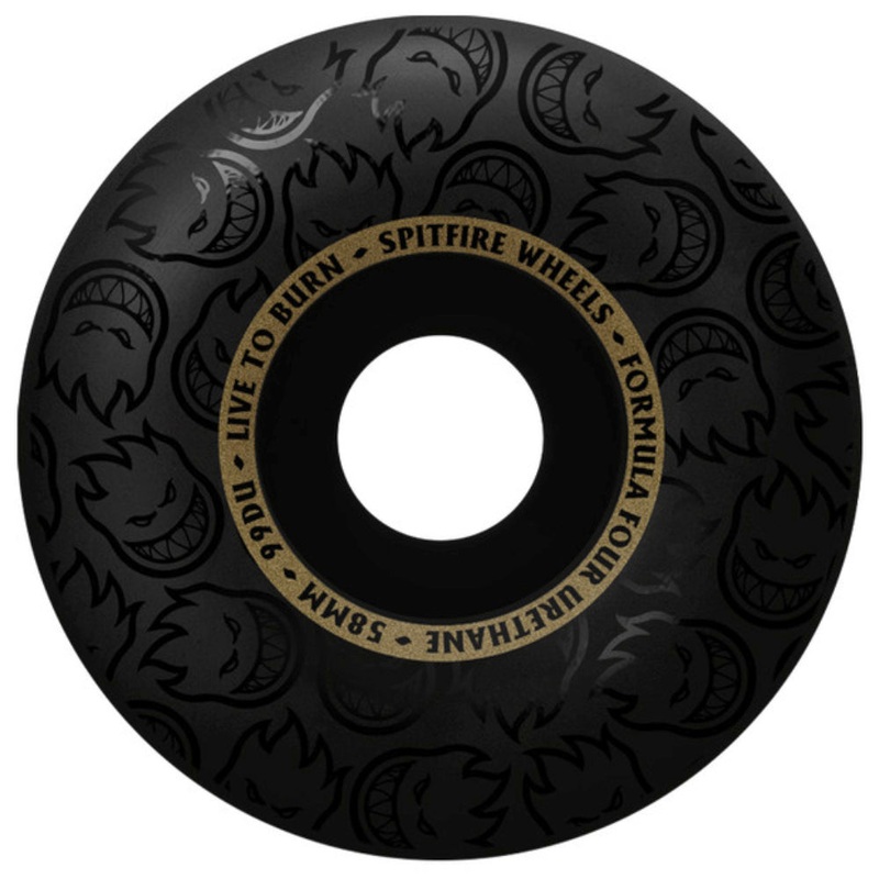 Spitfire Formula 4 Radials Blackout 101D 58mm – Skateboard Wheels 58mm