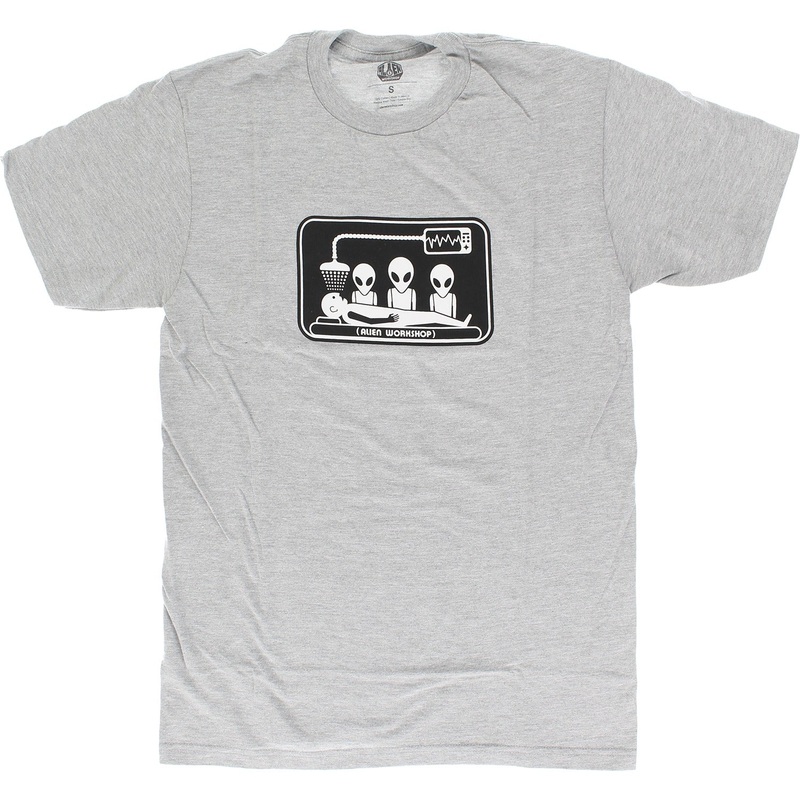 ALIEN WORKSHOP BRAINWASH T-SHIRT HEATHER GREY MEDIUM
