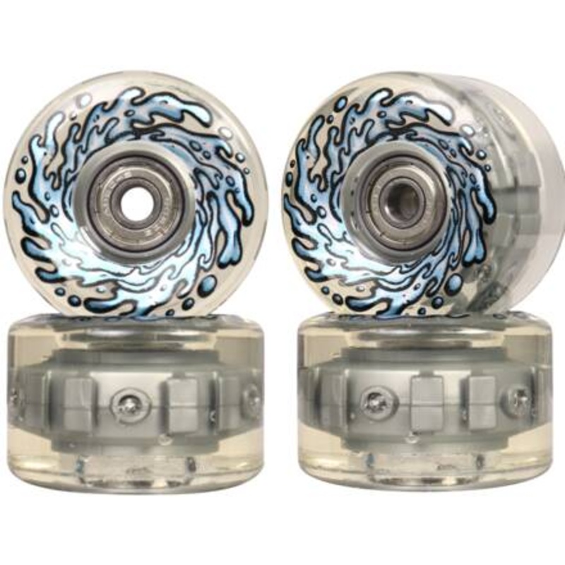 Santa Cruz Slime Balls 60mm 78a Light Ups w/BLUE LED Wheels and bearings