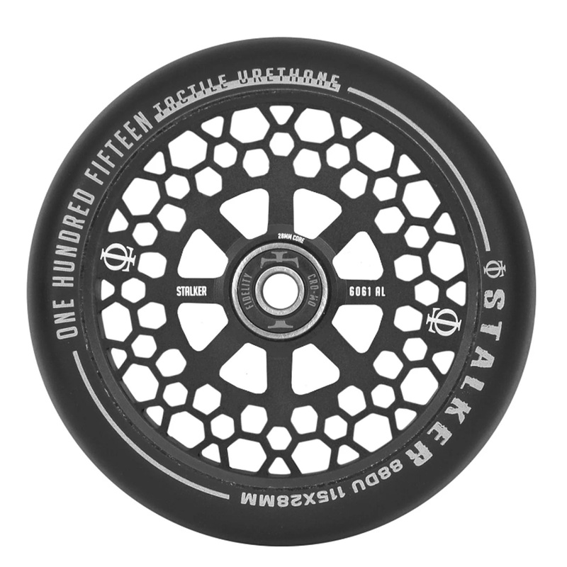 Oath Stalker Scooter Wheels Satin Black 115 x 28mm Black