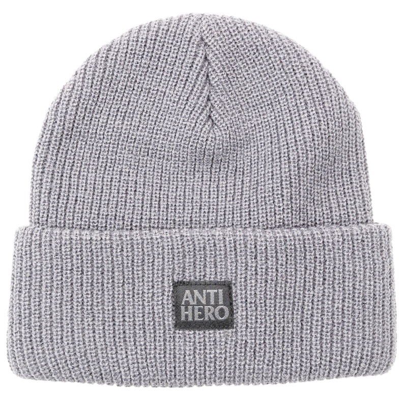 Antihero Lil Black Hero Grey Cuff Beanie Grey