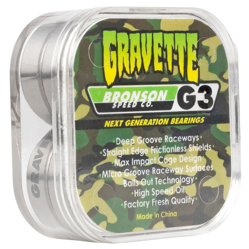 Bronson G3 David Gravette Sig. Skateboard Bearings