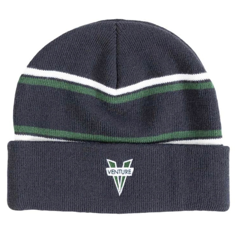 Venture Heritage Navy White Green Cuff Beanie Navy / White / Green