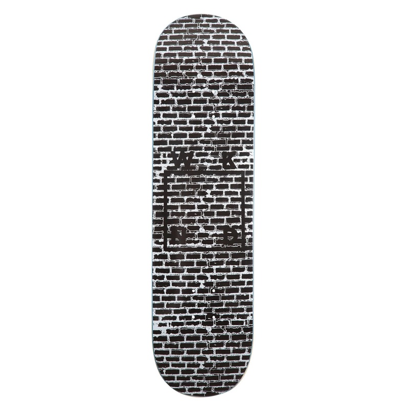 WKND Black and White Brick Logo Skateboard Deck 8.25 Black