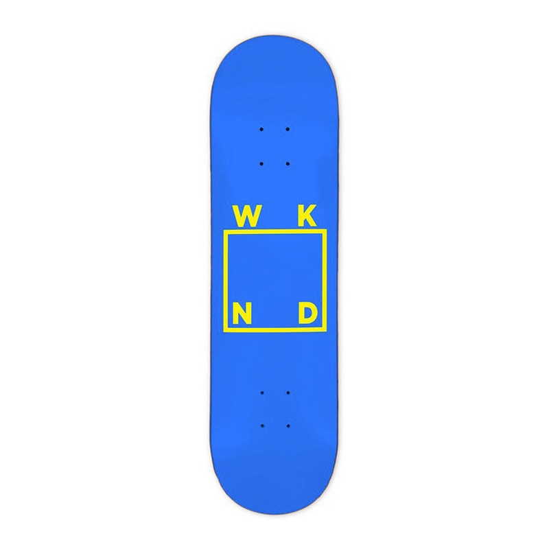 WKND Logo Skateboard Deck Blue/Yellow 8.125