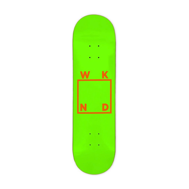 WKND Logo Skateboard Deck Green/Orange 8.25