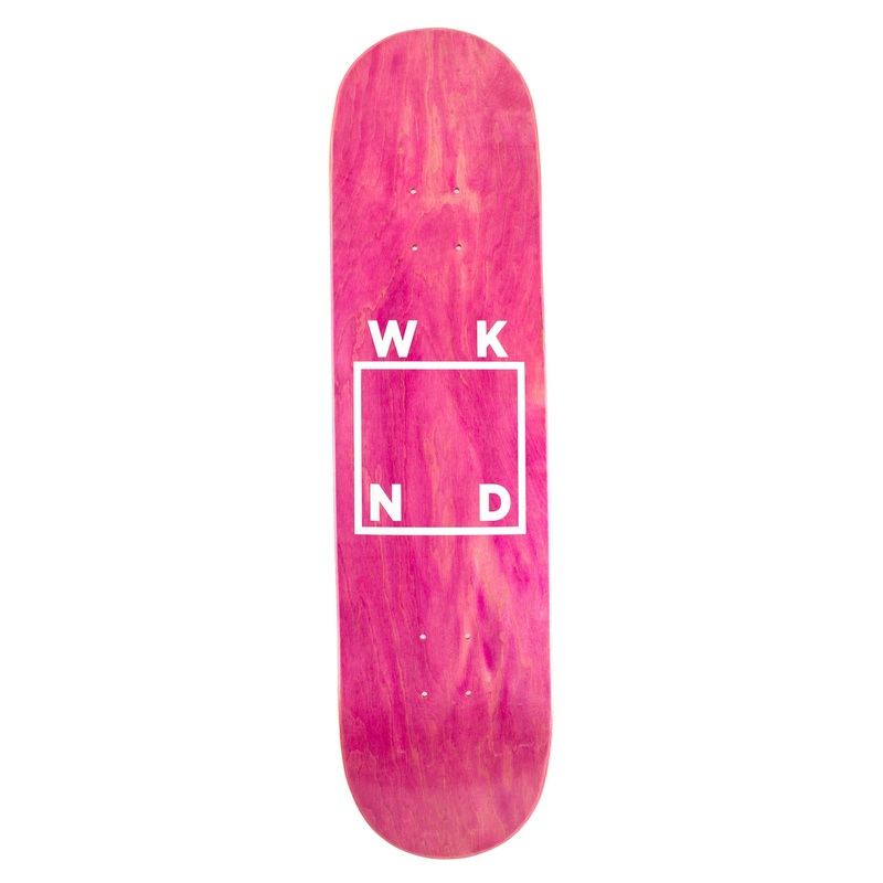 WKND White Logo Skateboard Deck 8.125