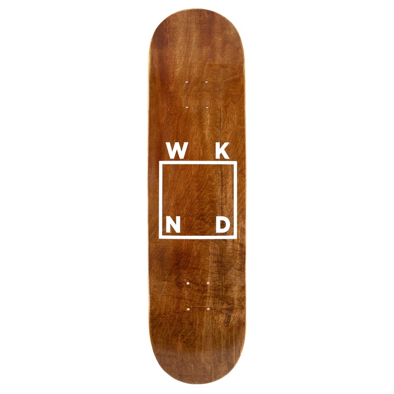 WKND White Logo Skateboard Deck 8.6