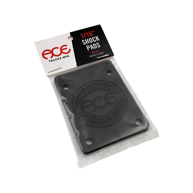 Ace Trucks Riser Shock Pads 1/16″ 2 Pack Black