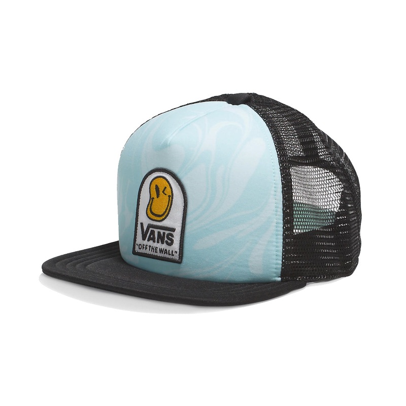 Vans Youth Marble Blue Glow Trucker Hat Blue Glow