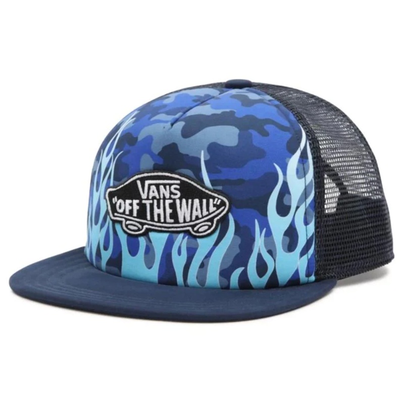 Vans Youth Classic Patch Trucker Hat Blue Glow