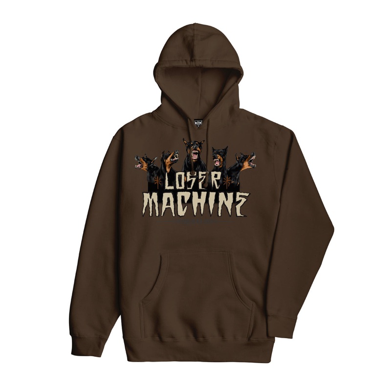 LOSER MACHINE ONSLAUGHT FLEECE BROWN MEDIUM