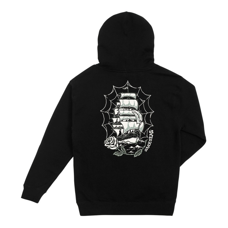 DARK SEAS DEPARTED FLEECE BLACK SMALL