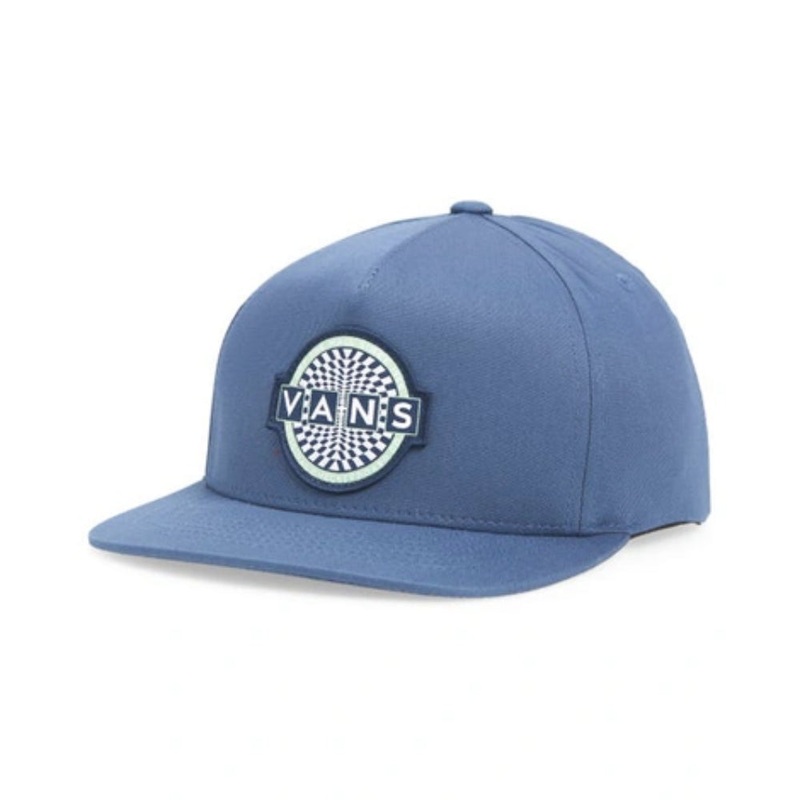 Vans Youth Emery Logo Patch Snapback Dress Blue – Hats Blue
