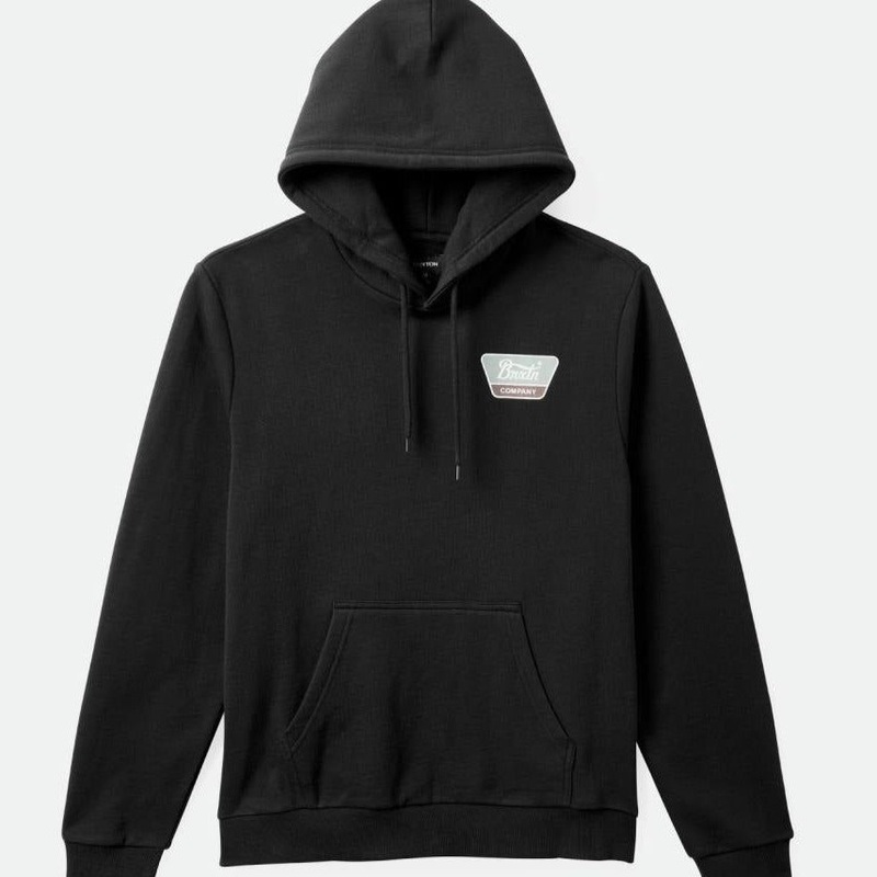 BRIXTON LINWOOD HOOD BLACK/CHINOIS GREEN/SEPIA MEDIUM