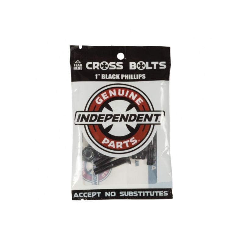 Independent Phillips Cross Bolts Hardware 1″ Black