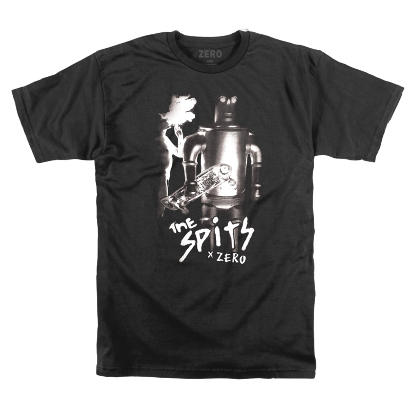 ZERO X THE SPITS ROBOT TEE BLACK MEDIUM