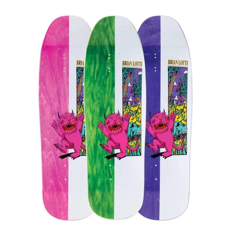 Welcome Brian Lotti Wild Thing on Gaia Deck – White/Various Stains 9.6″