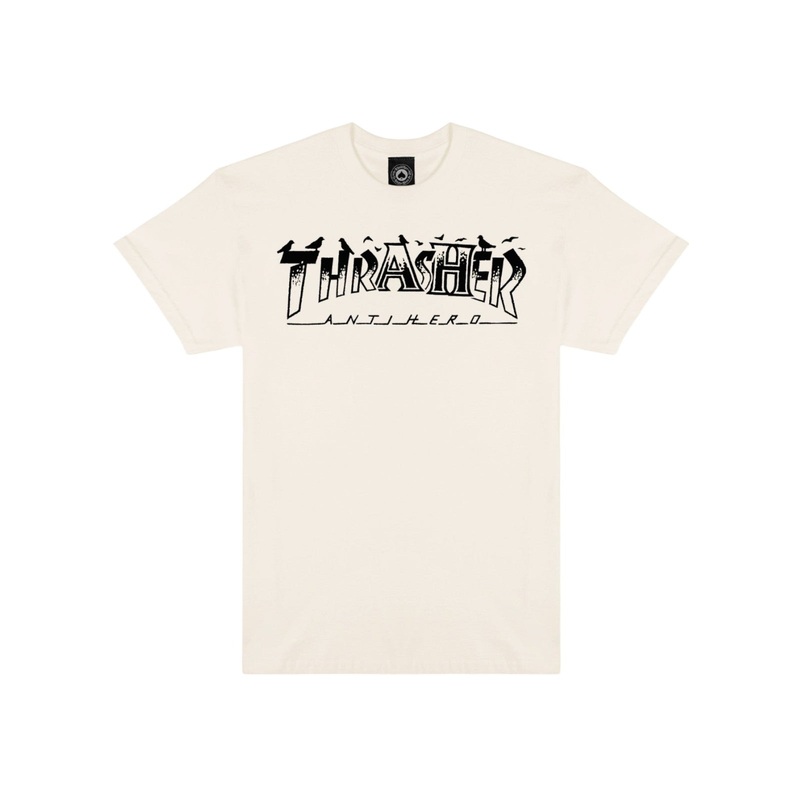 ANTIHERO X THRASHER PIGEON MAG T-SHIRT NATURAL MEDIUM