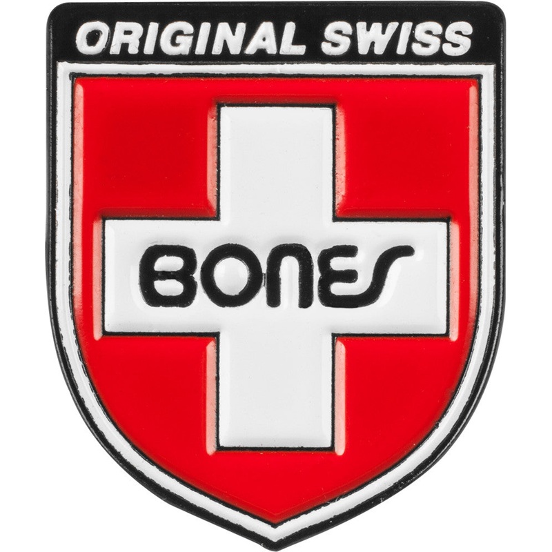 Bones Swiss Shield Lapel Pin
