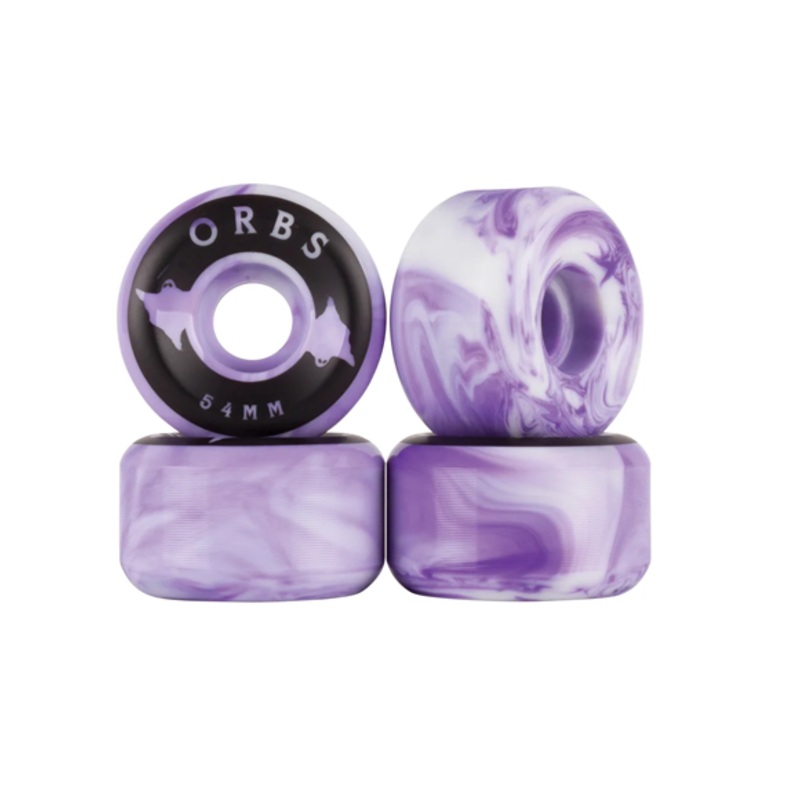 Welcome Orbs Wheels Specters Swirls Purple / White 54mm 99a