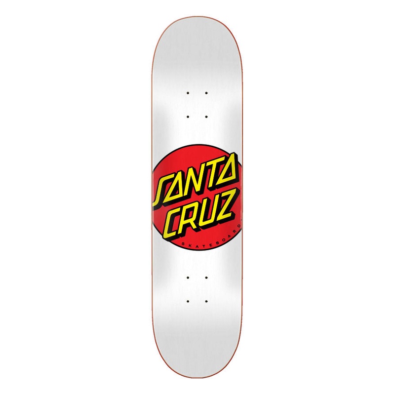Santa Cruz Classic Dot White Deck 8″