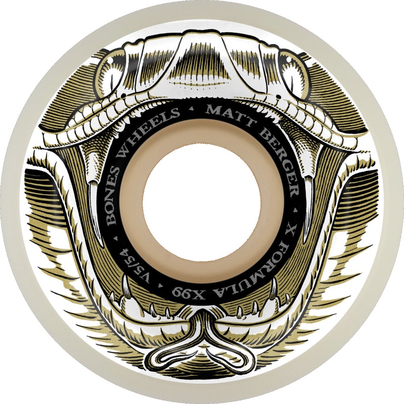 Bones X-Formula Berger Battlesnake V5 Sidecut X-99a 54mm – Skateboard Wheels 54mm