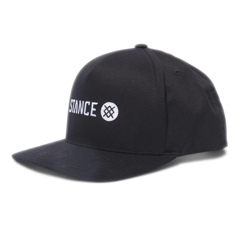 Stance Icon Snapback Hat Black Black