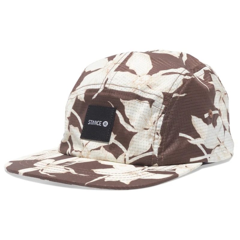 Stance Kinetic 5 Panel Ajustable Cap White Brown White / Brown