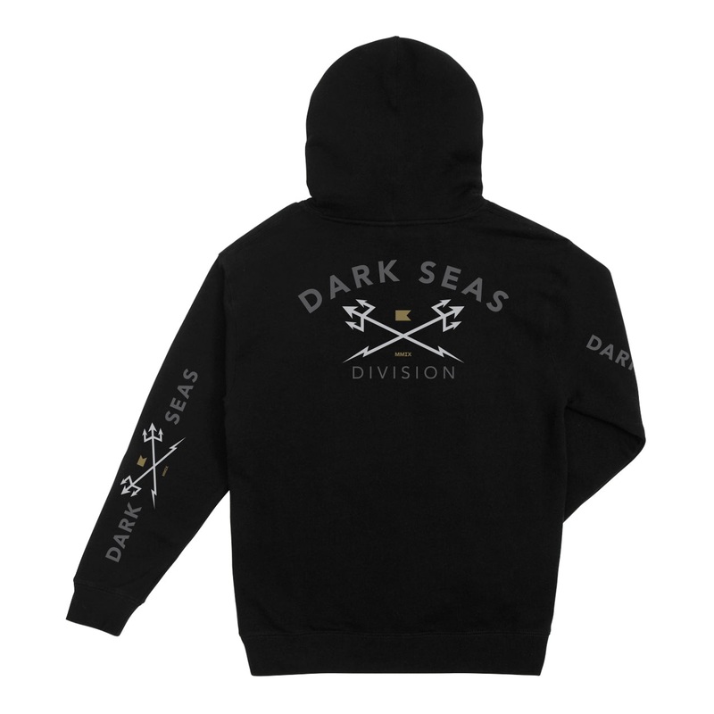 DARK SEAS HEADMASTER HOODED FLEECE BLACK MEDIUM