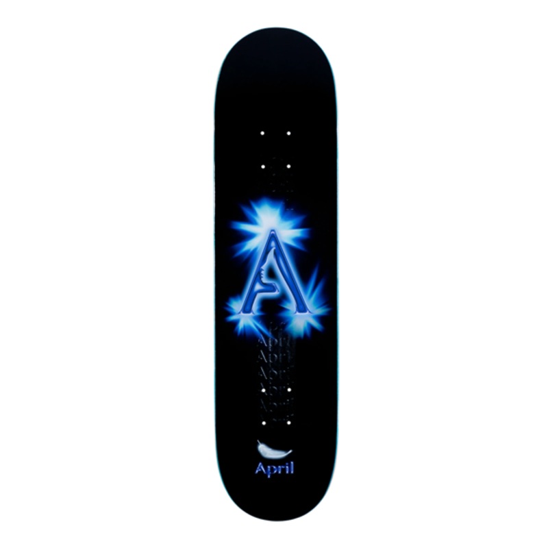 April A Logo Black/Blue Deck 8.25″
