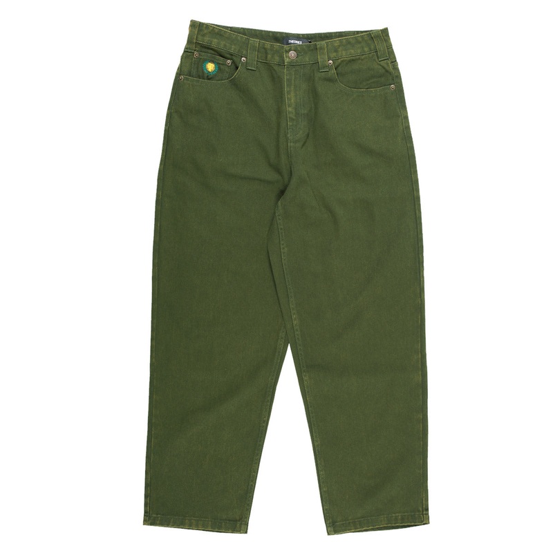 THEORIES PLAZA JEANS WASHED ARMY GREEN 30