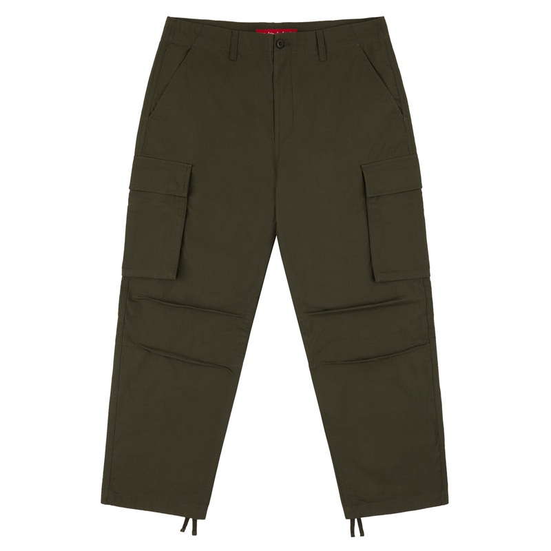 LOVIAH RIPSTOP CARGO PANTS DARK GREEN 30