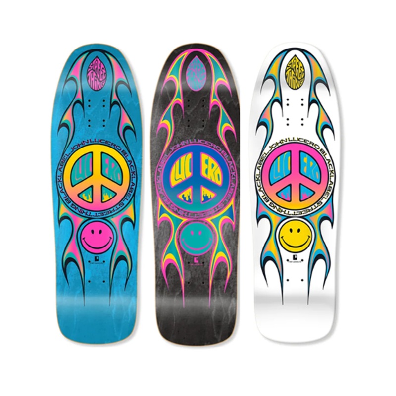 Black Label Street Thing Deck 9.88″ Bright Blue Stain