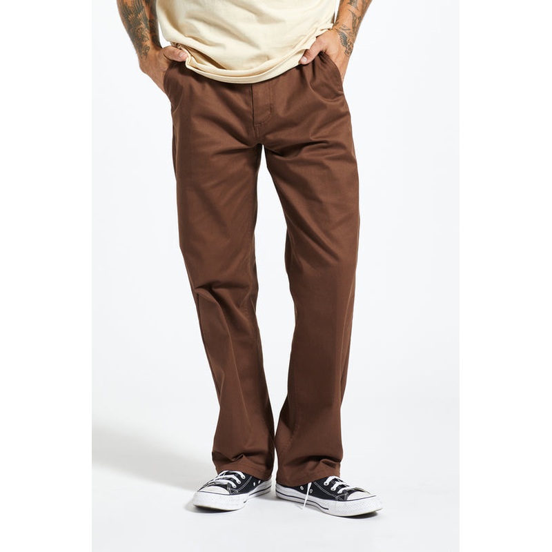 BRIXTON CHOICE CHINO RELAXED PANT PINECONE BROWN 30