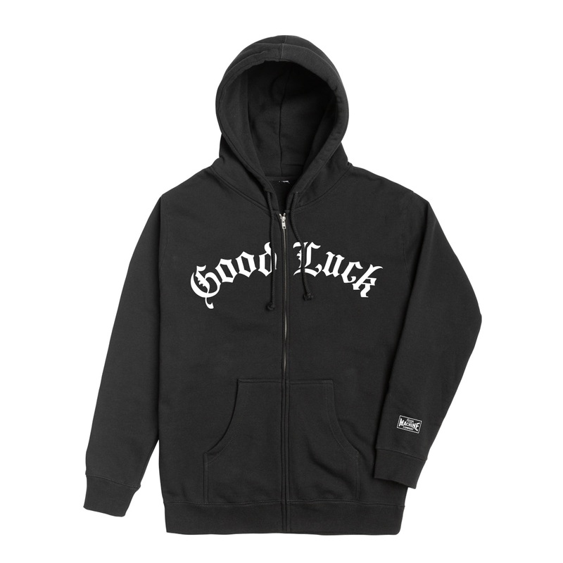 LOSER MACHINE LUCKY BREAK ZIP HOOD BLACK MEDIUM