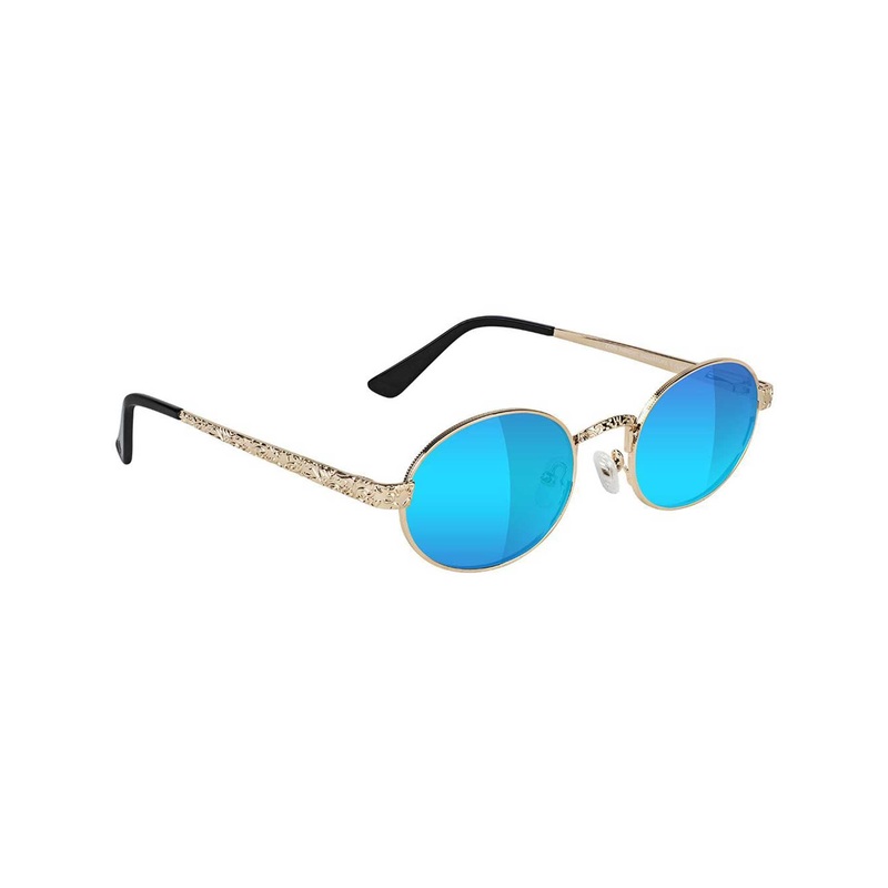 Zion Premium Polarized Sunglasses O/S GOLD/BLUE POLARIZED