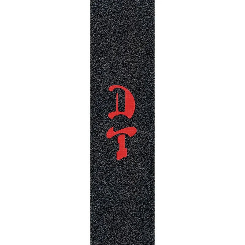 Dogtown 10″ x 34″ ‘DT’ Die-Cut Prismatic Grip Tape Sheet Red