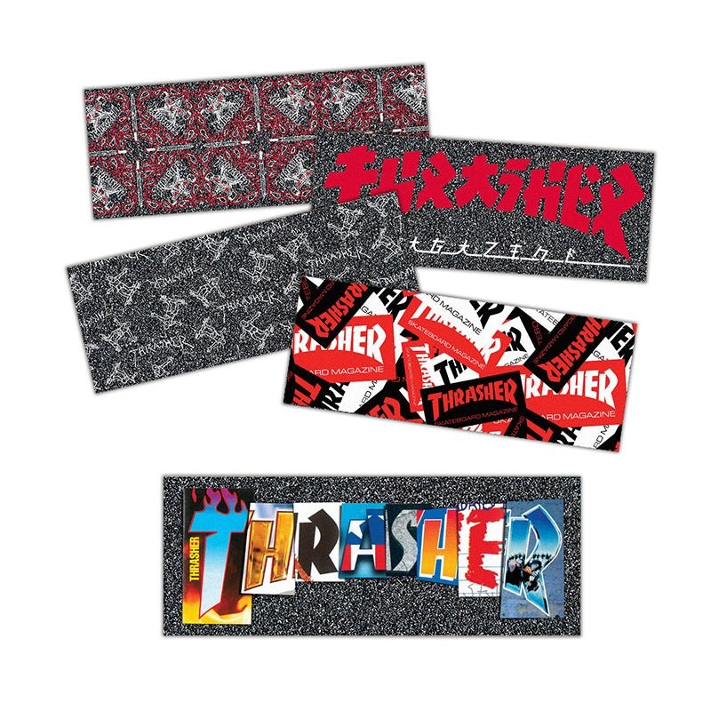 Thrasher Grip Strips 9″ x 3.25″ Bg/5 Graphic Mob 5pk