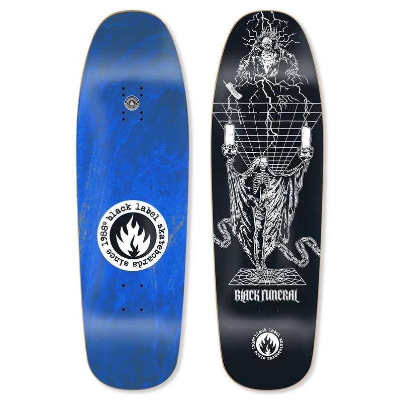 Black Label “BLACK FUNERAL” Deck 9.63″ (Custom Shape)