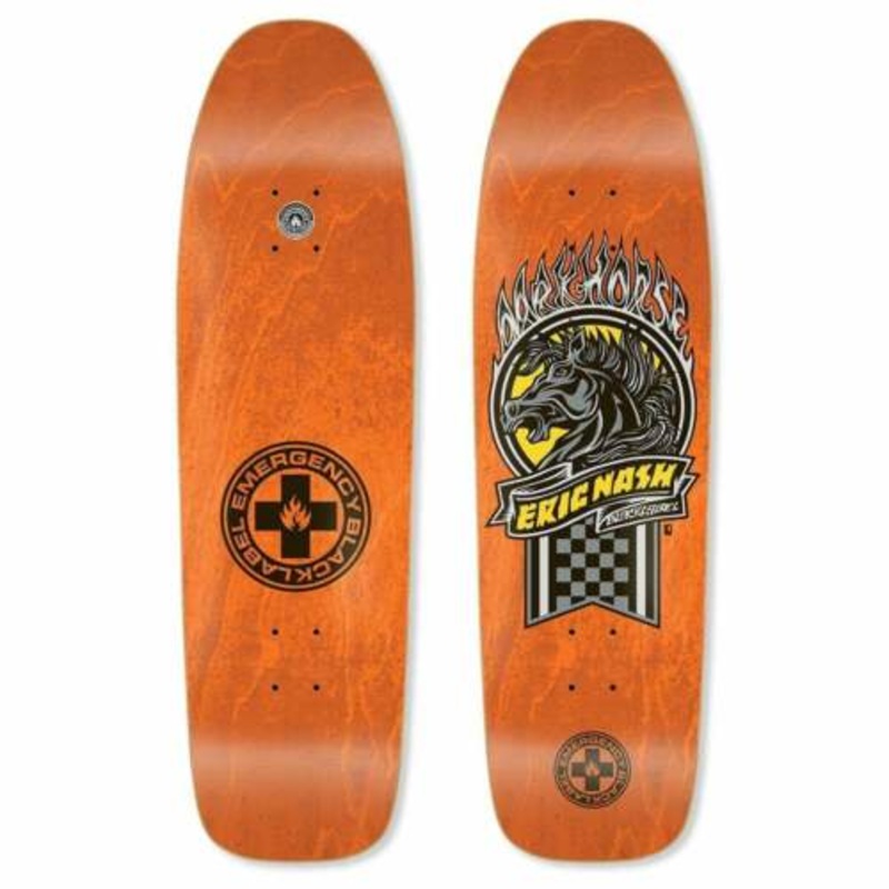 Black Label Eric Nash “Dark Horse” Bright Orange Deck 8.5″