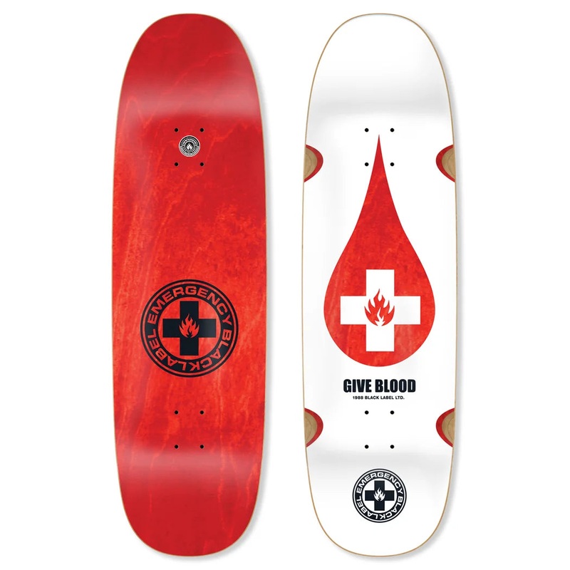 Black Label Give Blood “Blunt Egg” Deck 9.25″