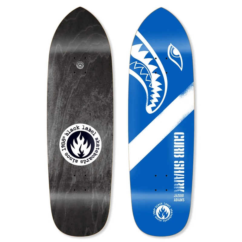 Black Label Jason Adams “CURB SHARK” Blue Punk Point Deck 9.5″